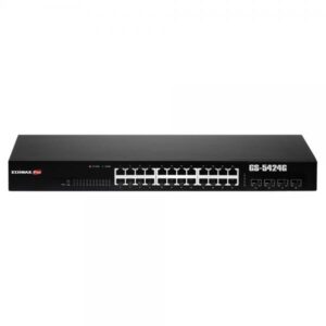 Long range 24-port gigabit web smart switch w/4 sfp slots