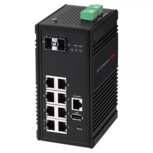 Industrial 8-port gigabit managed switch 2 sfp slots