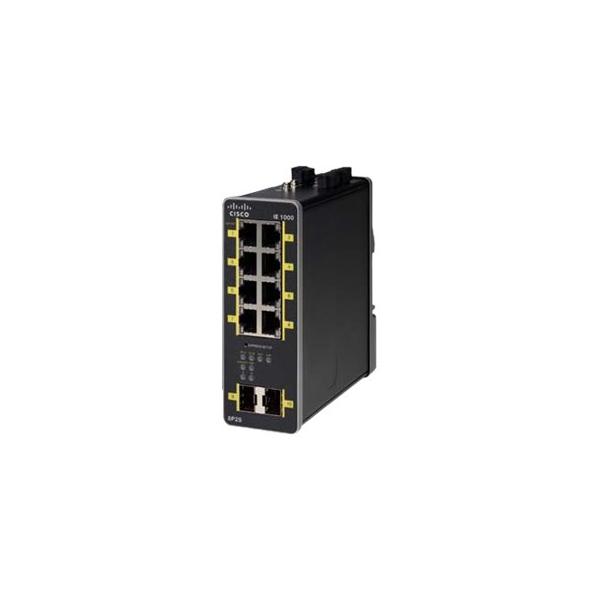 Cisco industrial ie-1000-8p2s-lm switch di rete gestito l2 8 porte 8 x 10/100/1000 (poe+) + 2 x 1000base-x sfp (uplink) poe+ montabile su rail din