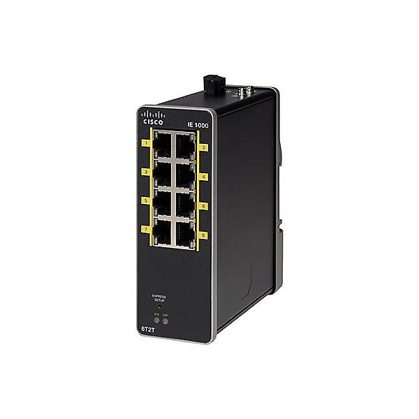 Cisco ie-1000-6t2t-lm switch di rete gestito 8 porte lan rj-45 10/100 mbps colore nero