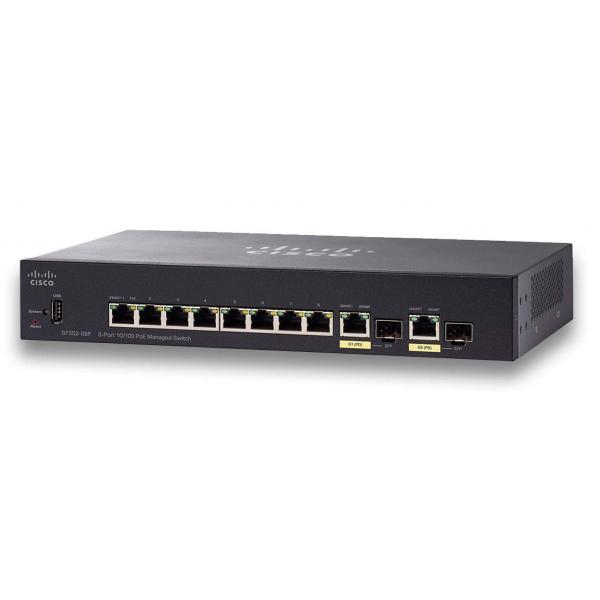 Cisco small business sf352-08p switch gestito l2/l3 8 porte 10/100 poe