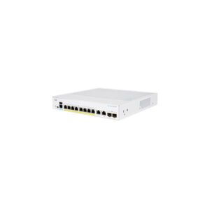 Cisco business 350 series cbs350-8fp-2g-eu switch gestito l2/l3 8 x 10/100/1000 (poe+) + 2 x combinazione gigabit ethernet/gigabit sfp poe+ (120 w) montabile su rack