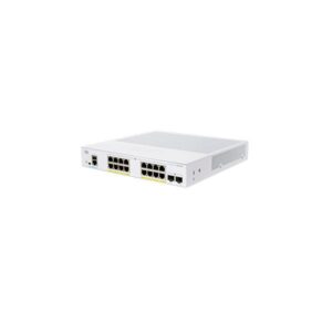 Cisco business 350 series cbs350-16fp-2g-eu switch gestito l3 16 x 10/100/1000 (poe+) + 2 x gigabit sfp poe+ (240 w) montabile su rack