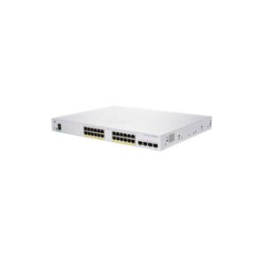 Cisco business 350 series cbs350-24fp-4g-eu switch gestito l3 - 24 x 10/100/1000 (poe+) + 4 x gigabit sfp poe+ (370 w) montabile su rack