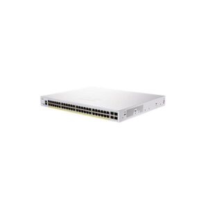 Cisco business 350 series cbs350-48fp-4x-eu switch gestito l3 - 48 x 10/100/1000 (poe+) + 4 x 10 gigabit sfp+ poe+ (740 w) montabile su rack