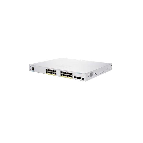 Cisco business cbs250-24p-4g smart switch 24 porte ge poe 4x1g sfp limited lifetime protection