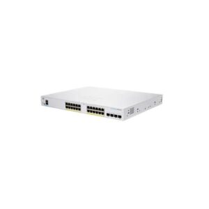 Cisco business 250 series cbs250-24p-4x-eu switch gestito l3 24 x 10/100/1000 (poe+) + 4 x 10 gigabit sfp+ poe+ (195 w) montabile su rack