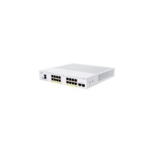 Cisco business 250 series cbs250-16p-2g-eu switch gestito l3 16 x 10/100/1000 (poe+) + 2 x gigabit sfp poe+ (120 w) montabile su rack