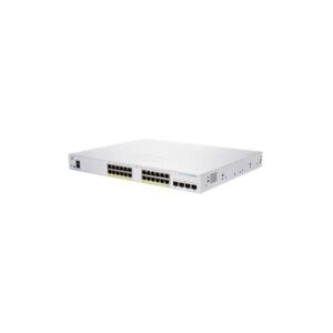 Cisco business 250 series cbs250-24fp-4x-eu switch gestito l2/l3 24 x 10/100/1000 (poe+) + 4 x 10 gigabit sfp+ poe+ (370 w) montabile su rack