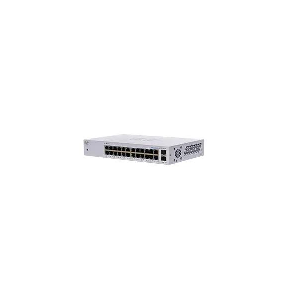 Cisco business 110 series cbs110-24t-eu switch non gestito 24 x 10/100/1000 + 2 x combo gigabit sfp montabile a rack