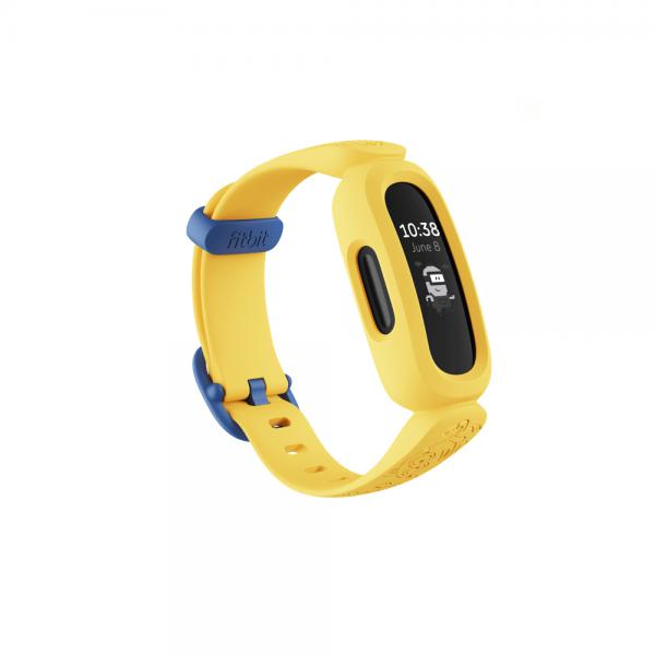 Fitbit ace 3 giallo minion sistema di monitoraggio attivita` con cinturino silicone