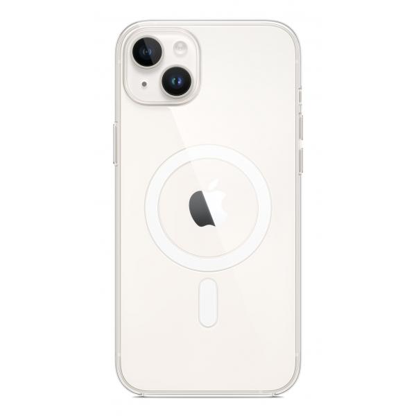 Apple cover con magsafe policarbonato trasparente per iphone 14 plus