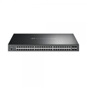 Tp-lin tl-sg3452p switch gestito l2/l2+ gigabit 52 porte 48 x 10/100/1000 (poe+) + 4 x gigabit sfp poe+ 384 w