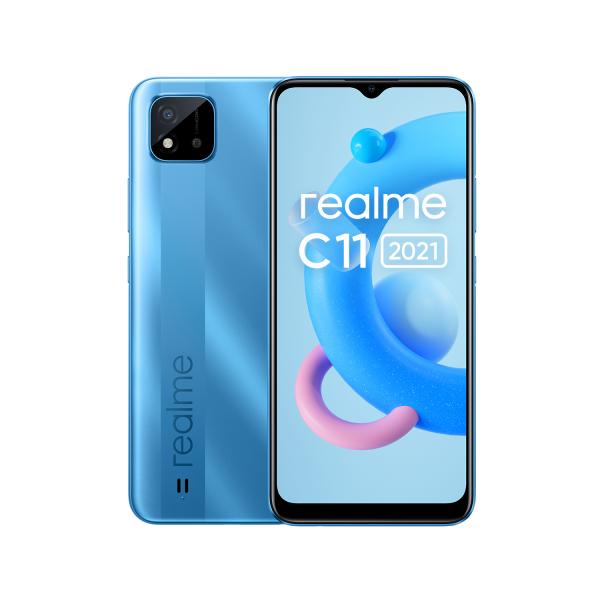 Realme c11 2021 dual sim 6.5 32gb ram 2gb 4g lte italia lake blue