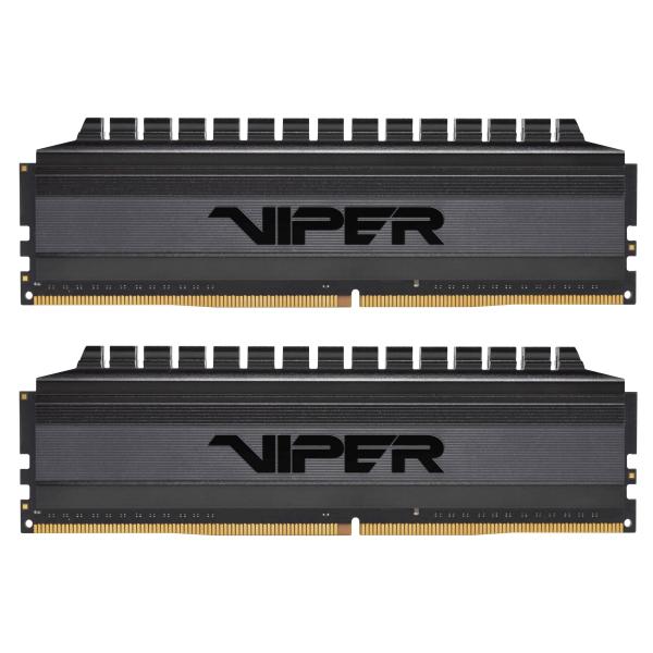 Patriot viper 4 blackout pvb432g360c8k kit memoria ram 32gb totali 2x16gb 3.600mhz tipologia ddr4 tecnologia dimm black