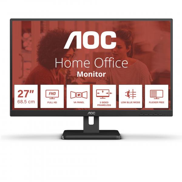 Aoc 27e3um monitor pc 27`` 1920x1080 pixel full hd nero