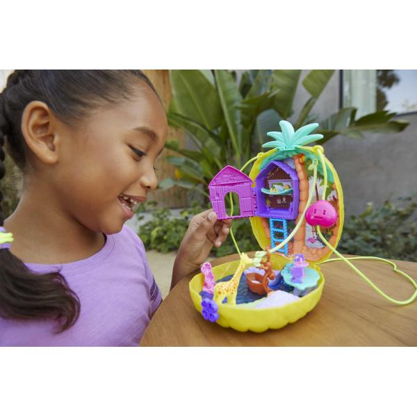 Mattel polly pocket cofanetto borsetta dei segreti ananas