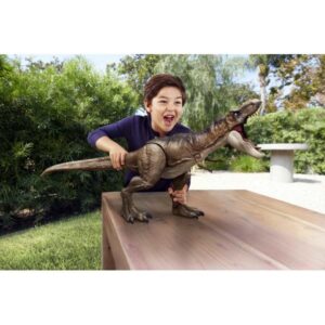 Mattel jurassic world super colossale tirannosauro rex snodato 104 cm