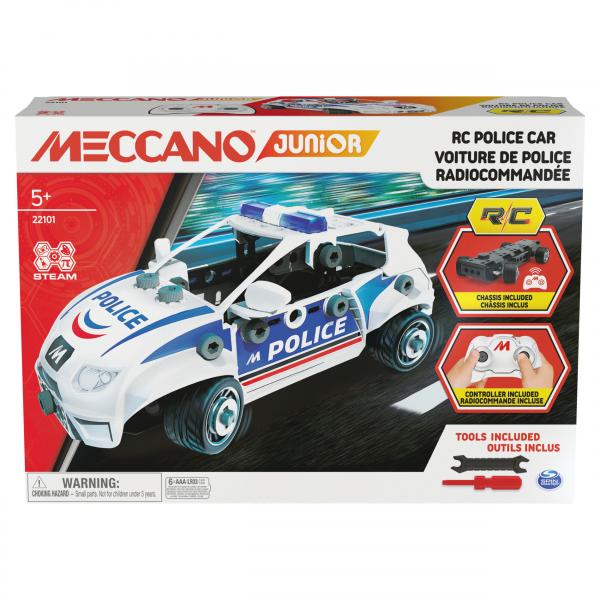 Spin master meccano junior auto della polizia radiocomandata