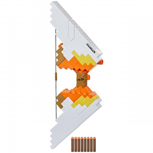 Hasbro nerf ner minecraft arco motorizzato sabrewing con 8 dardi