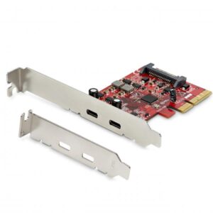 Startech.com scheda pcie a 2 porte usb 3.1 2x usb-c usb 3.1 gen 2 fino a 10gbps