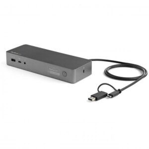 Startech.com dk30c2dpepue docking station universale per portatile dual 4k - usb-c-usb 3.0 60w pd