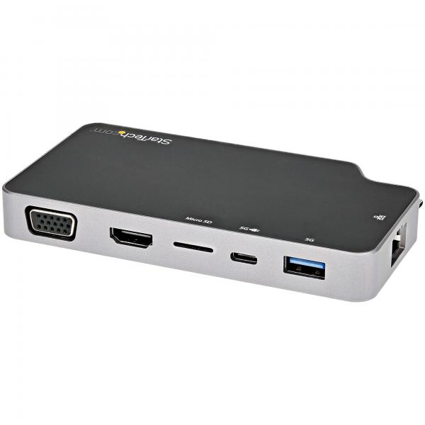 Startech.com adattatore multiporta usb-c a hdmi 4k o vga 100w pd gbe micros