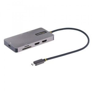 Startech.com adattatore usb c multiporta doppio hdmi 4k 60hz hub usb a 5gbps a 2 porte 100w power delivery pass-through cavo da 30cm