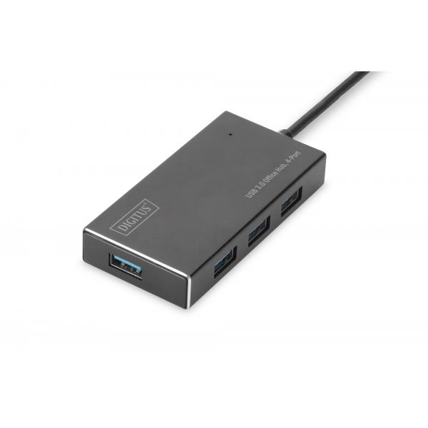 Digitus hub 4 porte usb 3.0 con alimentatore