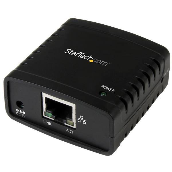 Startech server di rete per stampante ethernet 10-100 mbps con porta usb 2.0