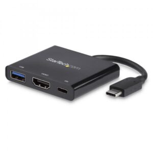 Adattatore multifunzione usb-c a hdmi 4k con fornitura di alimentazione e porta usb-a