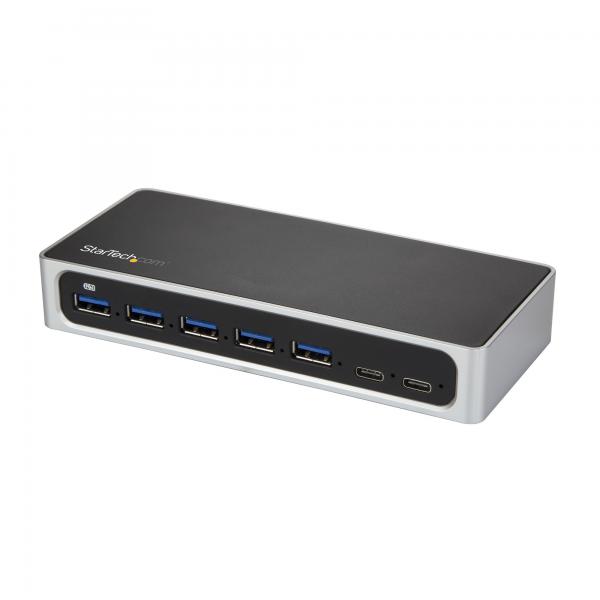 Startech hub usb-c a 7 porte 5x usb-a 2 usb-c usb 3.0 hub alimentato
