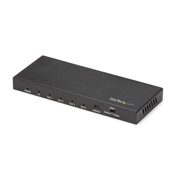 Startech st124hd202 sdoppiatore splitter hdmi a 4 porte 4k 60hz hdr