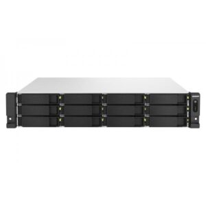 Qnap ts-h1887xu-rp nas chassis rack 2u intel xeon e-2334 3.4ghz ram 16gb-18 bay hdd/ssd 2.5/3.5-lan 100/1000/2500 mbps-colore nero