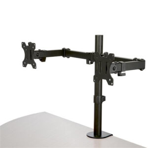 Startech armdual2 staffa per due monitor con montaggio du scrivania design a barre trasversali articolabile in acciaio