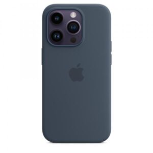 Apple custodia magsafe inÂ silicone per iphoneÂ 14Â proÂ storm blue