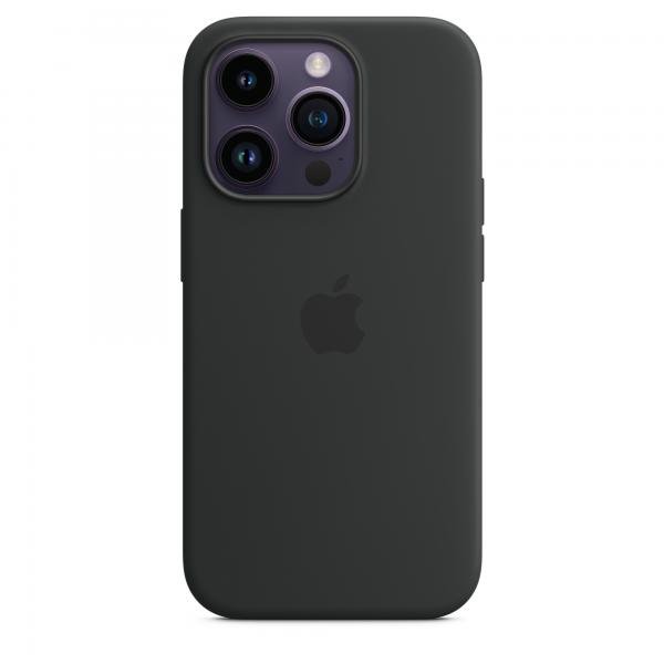 Apple custodia magsafe inÂ silicone per iphoneÂ 14Â pro midnight