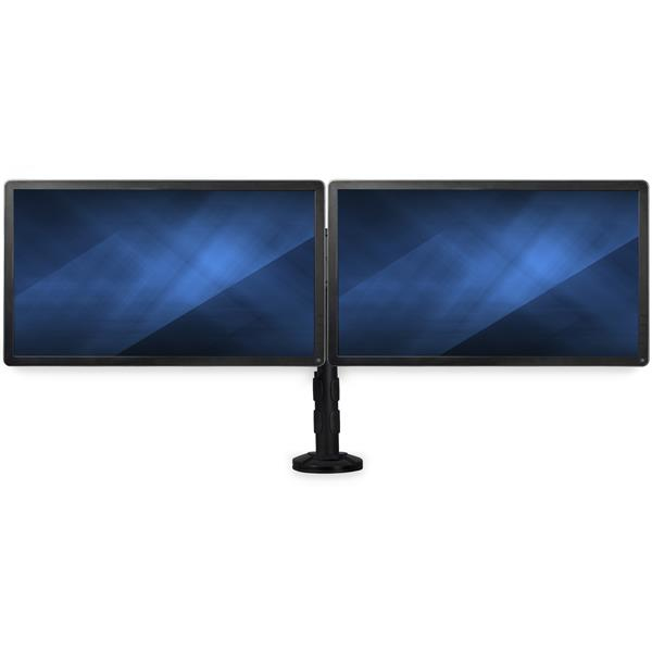 Startech braccio per doppio monitor da scrivania fino a 27`` barra trasversale supporto con morsetto