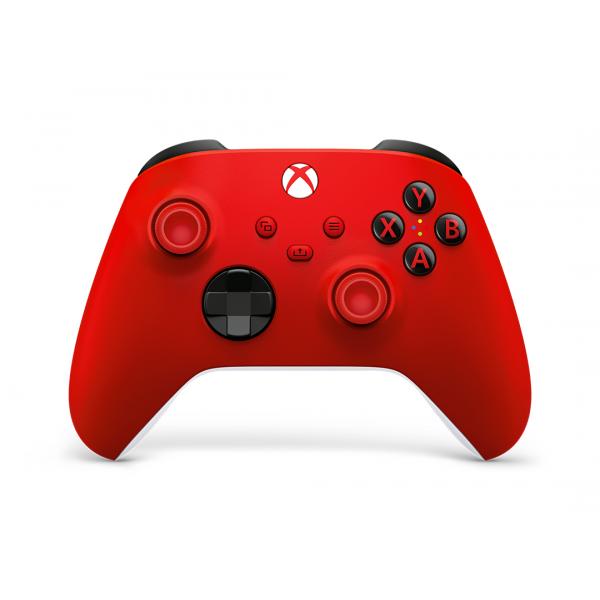 Microsoft pulse red rosso bluetooth-usb gamepad analogico-digitale per xbox-xbox one-xbox series s-xbox series x