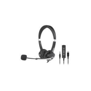 Hamlet hheadm-cjs cuffia business bi aurale usb-c e jack