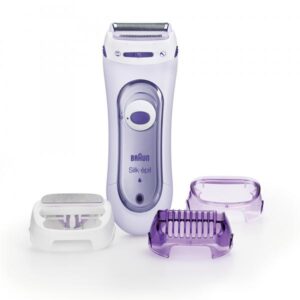 Braun silk-Ã?pilÂ ls5-560 rasoio elettrico senza filiÂ rifinitoreÂ e sistemaÂ esfoliante 3 in 1 lilla