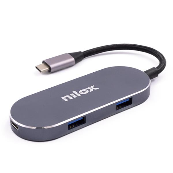 Nilox nxdsusbc01 mini docking station hdmi 3 usb power delivery