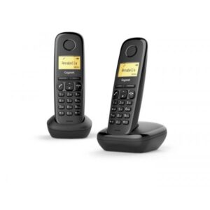 Gigaset a170 duo coppia cordless dect display 1,5`` rubrica nero