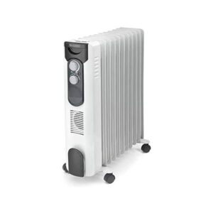 Splendid radiatore a olio 2500w 2 livelli potenza + eco ruote bianco