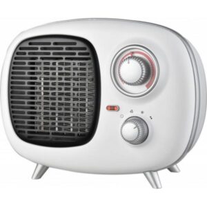 Ardes ar4p02v fifty termoventilatore ceramico ptc stile vintage 2 potenze con spia funzionamento e termostato temperatura 1500w bianco