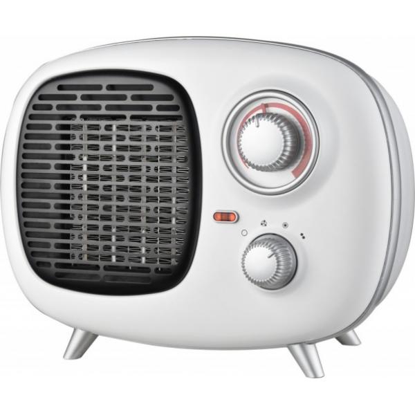Ardes ar4p02v fifty termoventilatore ceramico ptc stile vintage 2 potenze con spia funzionamento e termostato temperatura 1500w bianco