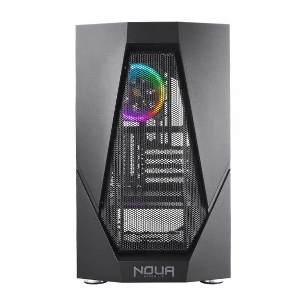 Noua fobia l5 case mini tower micro-atx m-atx per pc gaming ventola rgb 1xusb3 2xusb2 pannello laterale in vetro temperato nero