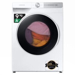 Samsung ww90t734dwh lavatrice carica frontale ai control ultrawash classe energetica a capacita` di carico 9 kg centrifuga 1400 giri motore digital inverter vapore igenizzante ecodosatore ecolavaggio