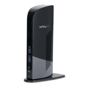 Startech docking station universale usb3.0 per laptop- -dvi hdmi video doppio con ethernet audio