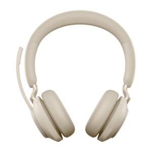 Jabra evolve2 65 stereo usb-a cuffia a padiglione con microfono beige